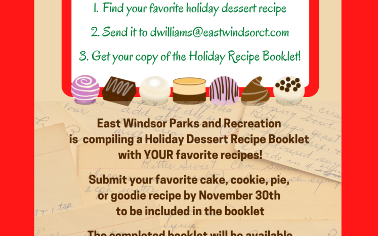 holiday dessert booklet